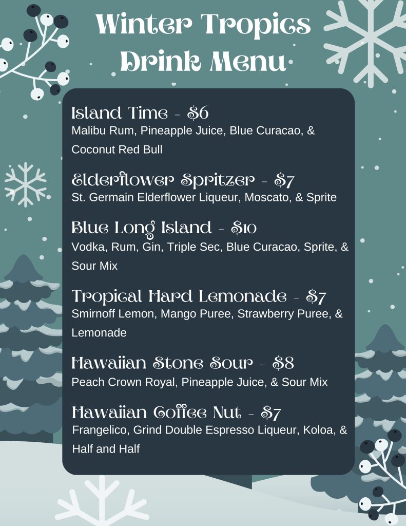 Long Island Cafe Winter Tropics: Drink Menu & Best Breakfast