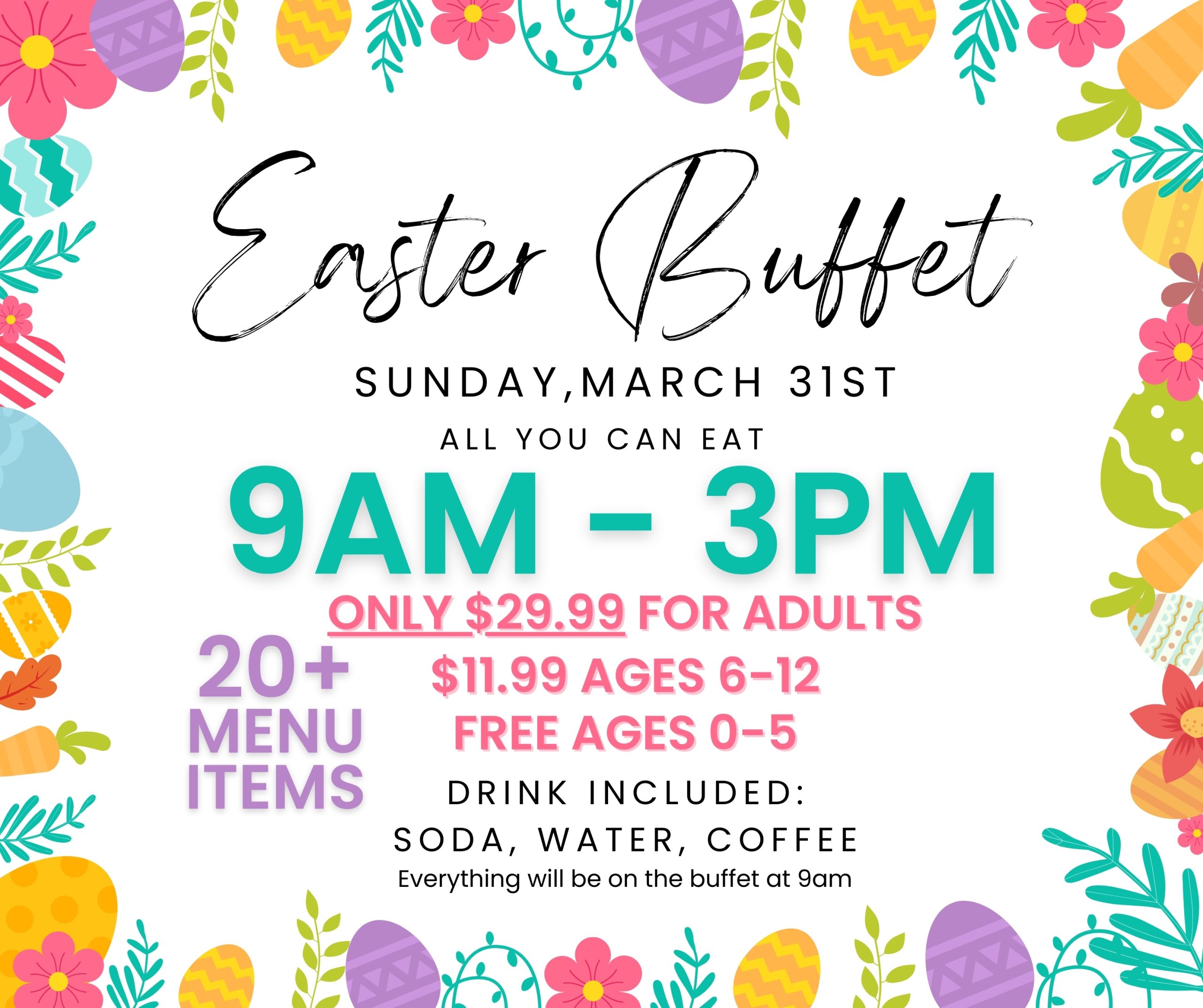 Celebrate Easter 2024 with Portage’s Best Buffet at Long Island Cafe ...