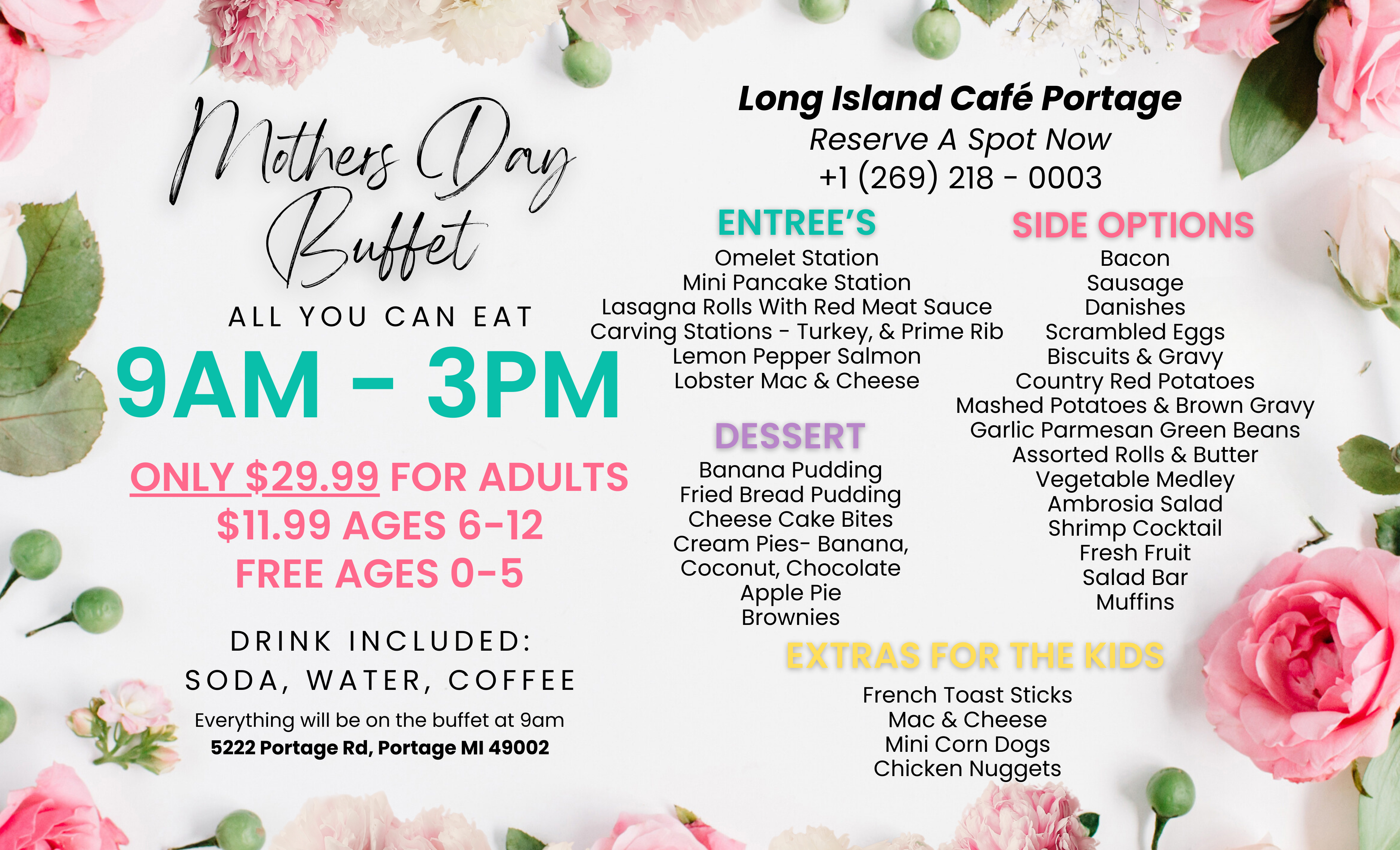 Mother's Day Buffet in Portage