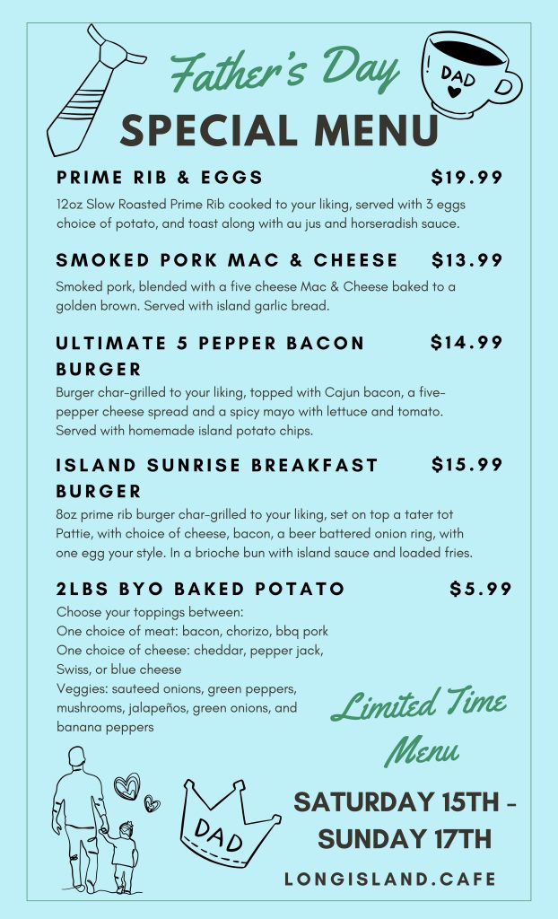 Father's Day Brunch Menu