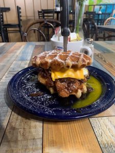 Chicken and Waffle Sandwich 